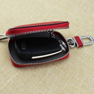 Durable Cowhide Car Key Bag for Men & Women - Stylish & Functional