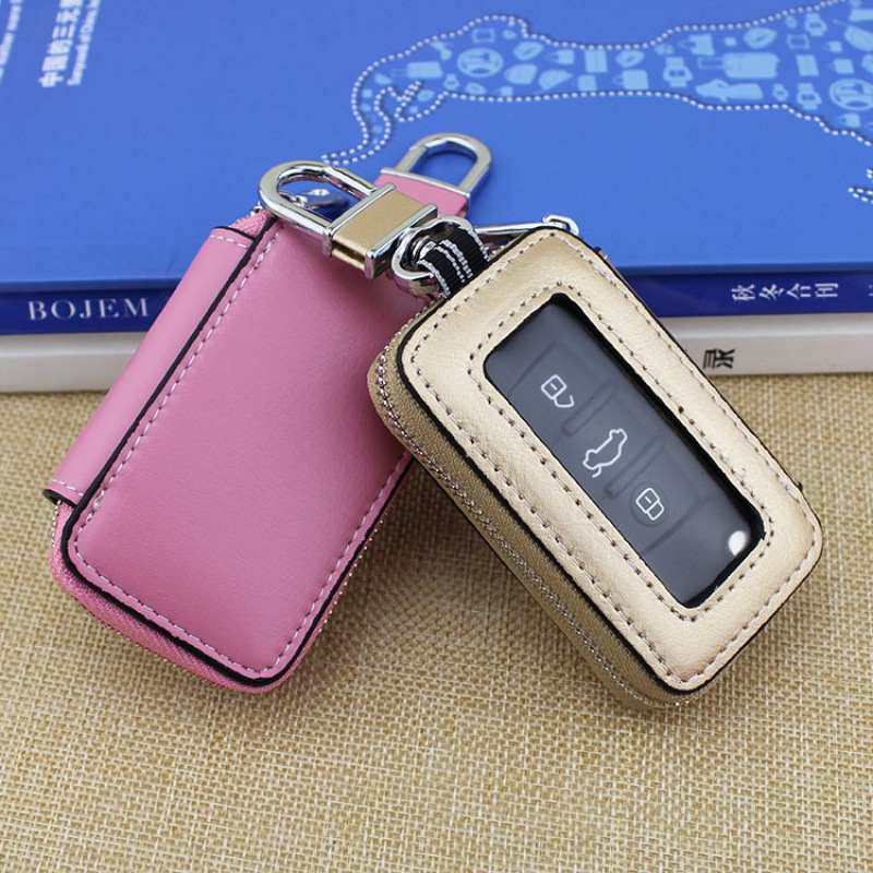 Durable Cowhide Car Key Bag for Men & Women - Stylish & Functional - Image 6