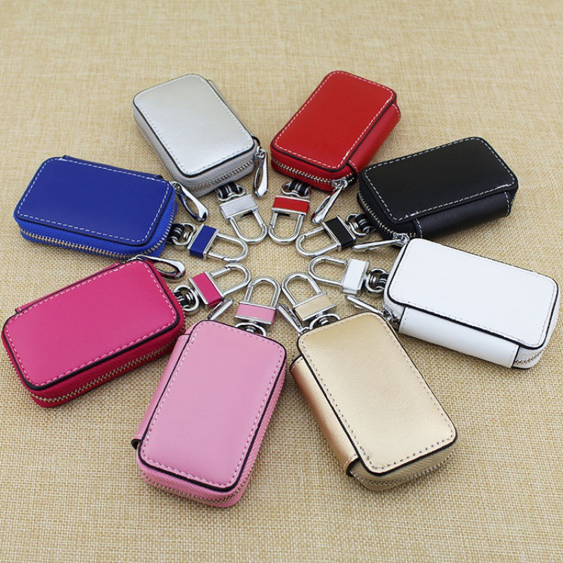 Durable Cowhide Car Key Bag for Men & Women - Stylish & Functional - Image 10