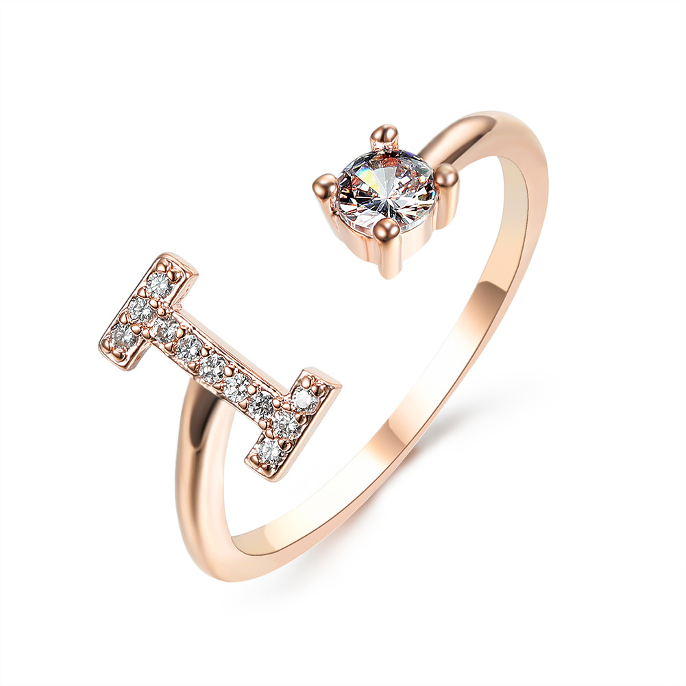 Stylish Adjustable 26 Initial Letter Ring - Elegant Fashion Jewelry for Women - Image 69