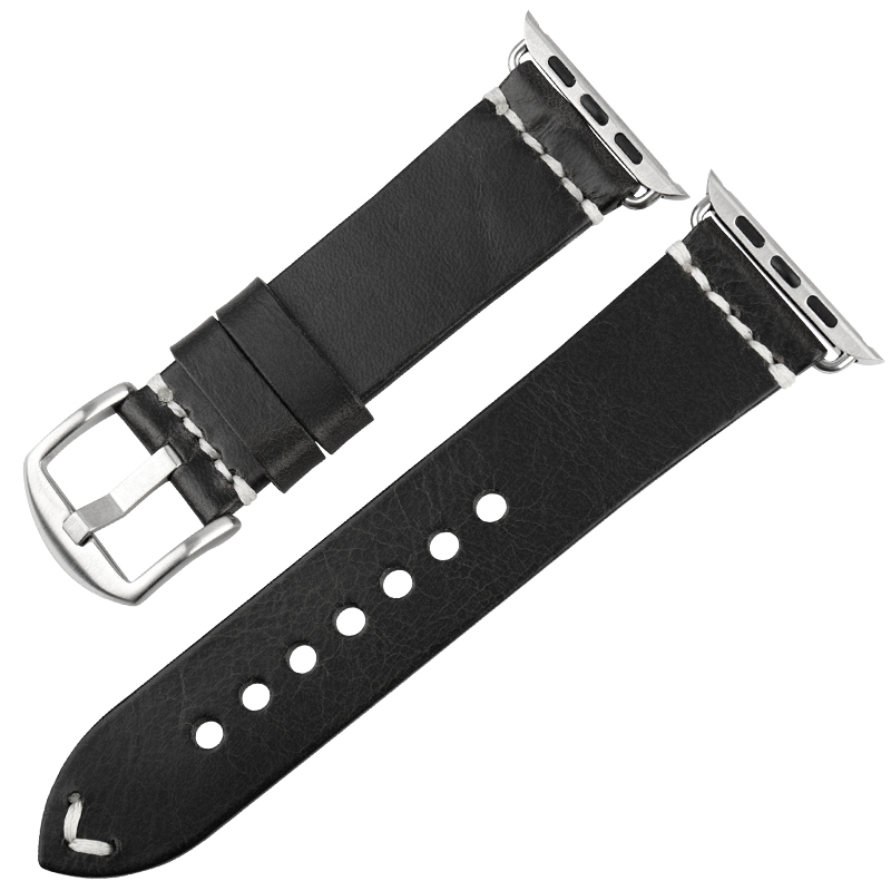 Italian Oil Wax Leather Watch Strap - Premium Quality Leather Band - Image 5