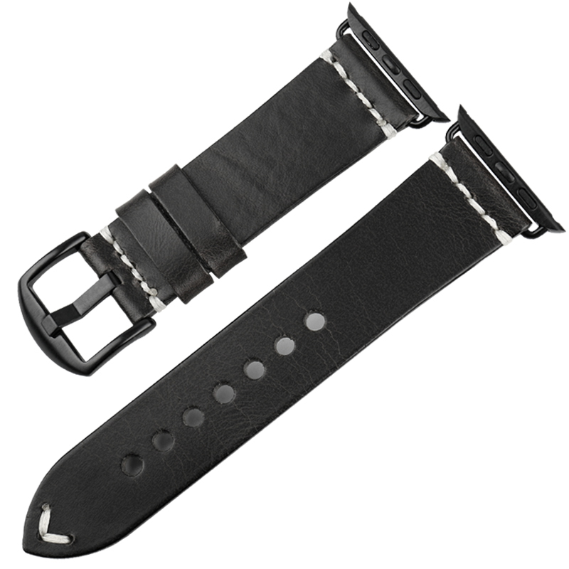 Italian Oil Wax Leather Watch Strap - Premium Quality Leather Band - Image 6