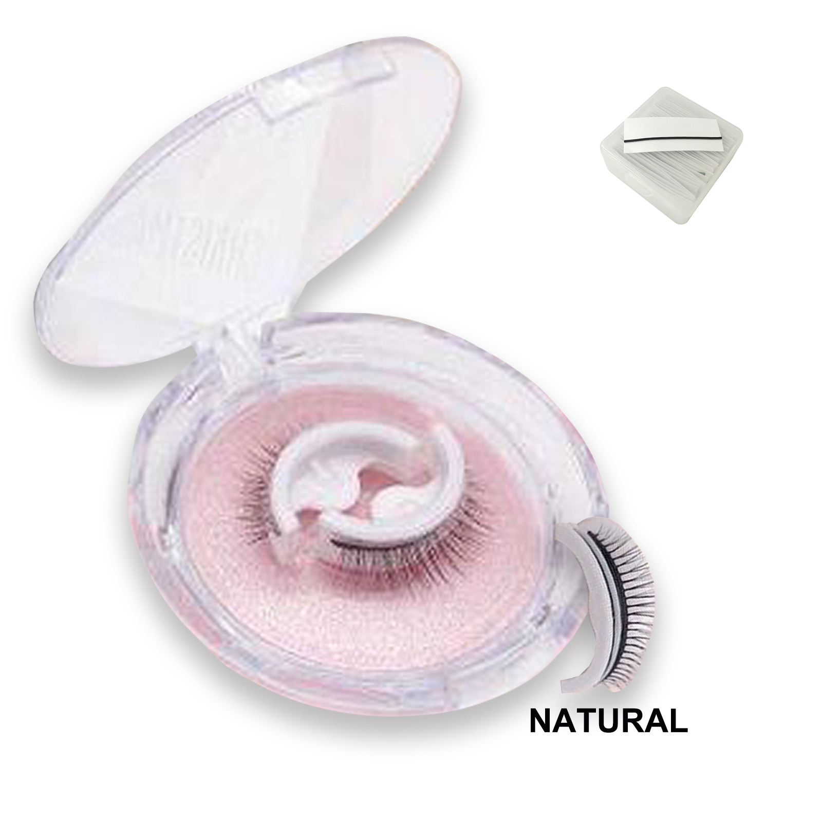 Thick Women's Self-Adhesive False Eyelashes - No Glue Needed! - Image 3