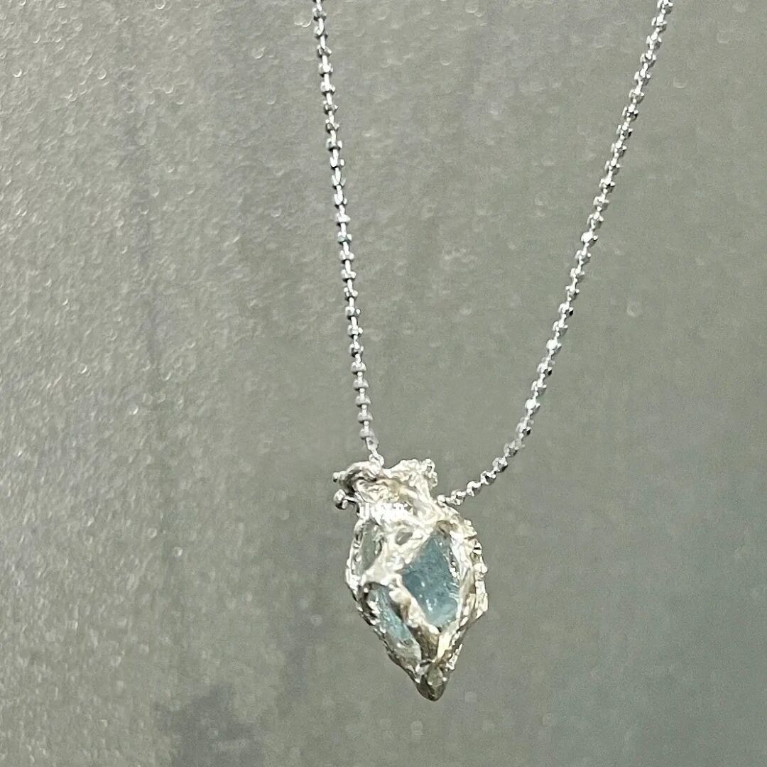 Stunning Blue Ice Heart Necklace for Women - Perfect Gift for Her