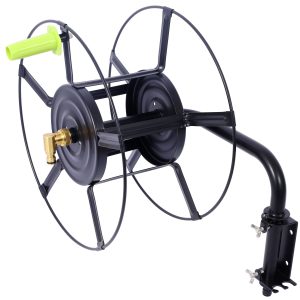 Wall-Mounted Swivel Hose Reel for Easy Storage and Access