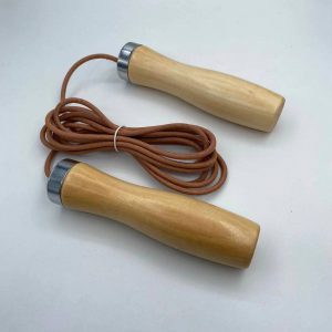 Genuine Cowhide Solid Wood Handle Bearing Rope for Durable Performance