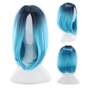 Stylish European and American Women's Short Straight Gradient Bobo Wig for Foreign Trade