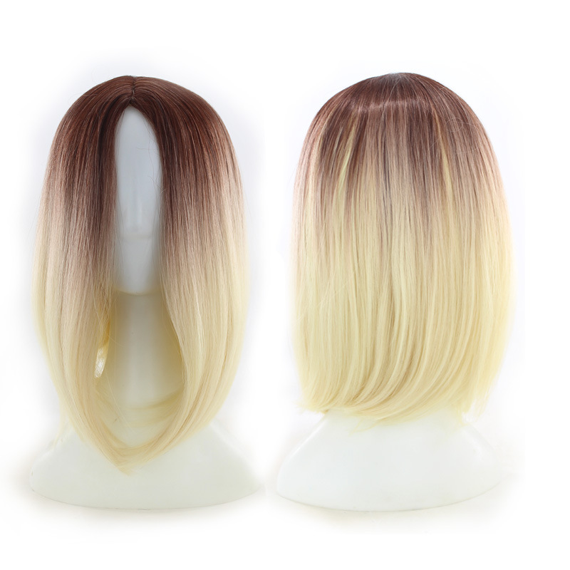 Stylish European and American Women's Short Straight Gradient Bobo Wig for Foreign Trade - Image 7