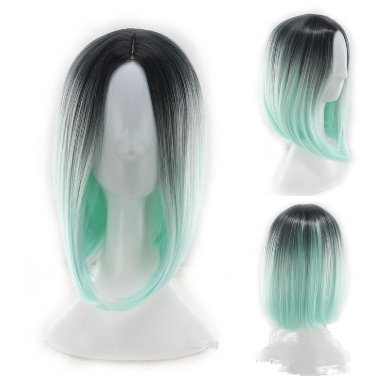 Stylish European and American Women's Short Straight Gradient Bobo Wig for Foreign Trade - Image 10