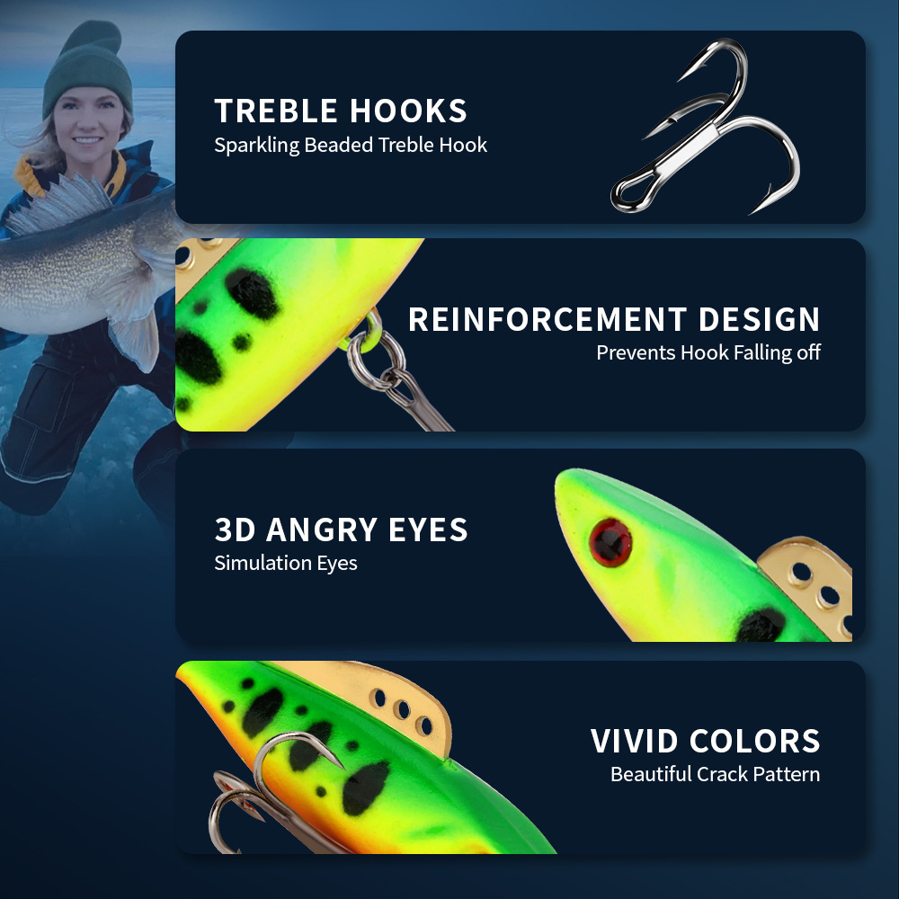 FISHKING Ice Fishing Bait Lure with Treble Hook - Perfect Jig Hook for Anglers - Image 10
