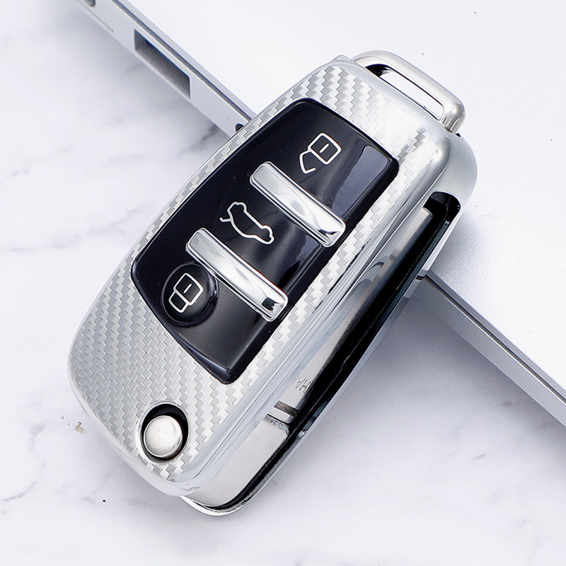 Stylish Carbon Fiber Pattern Car Key Protector for Ultimate Protection - Image 3