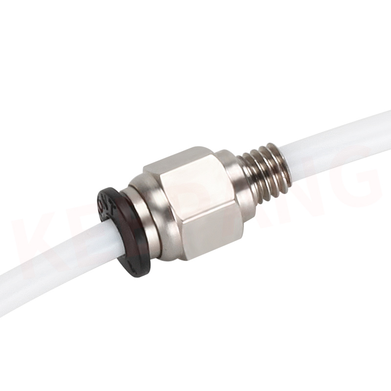 Qipang 3D Printer Accessories PC4-M6 Straight Pneumatic Joint, 4mm Outer Diameter, Teflon Connector - Image 4