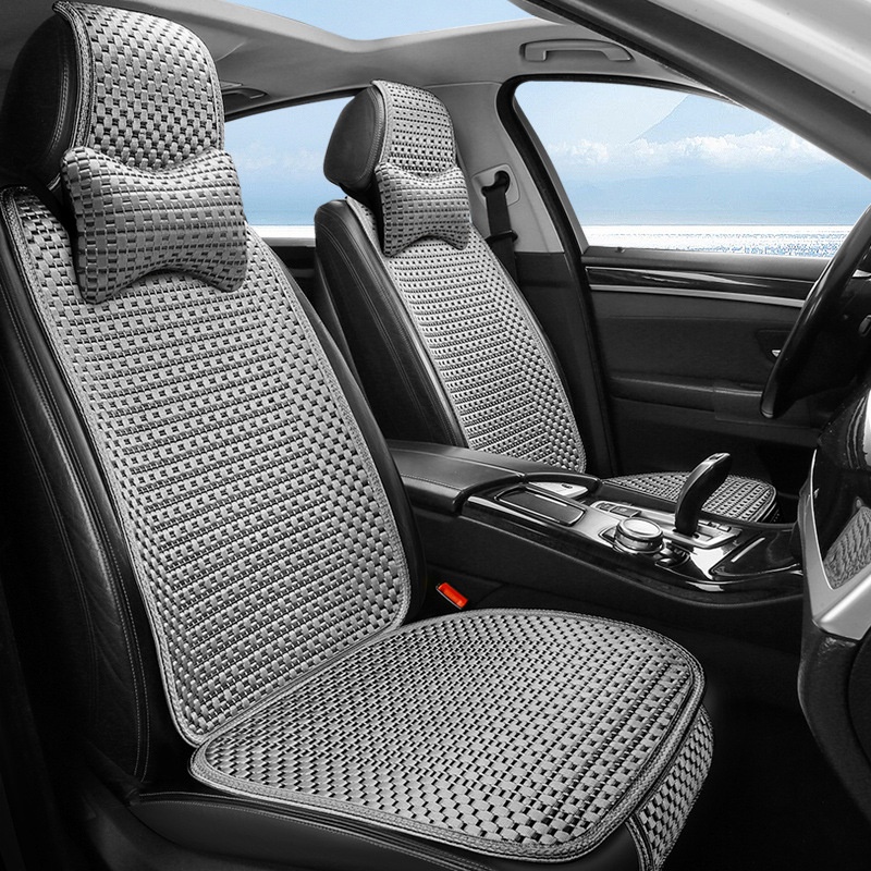 Summer Minimalist Ice Silk Car Seat Cushion for Ultimate Comfort - Image 22