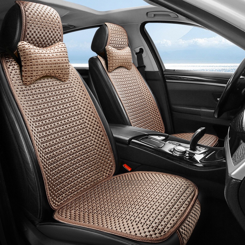 Summer Minimalist Ice Silk Car Seat Cushion for Ultimate Comfort - Image 25
