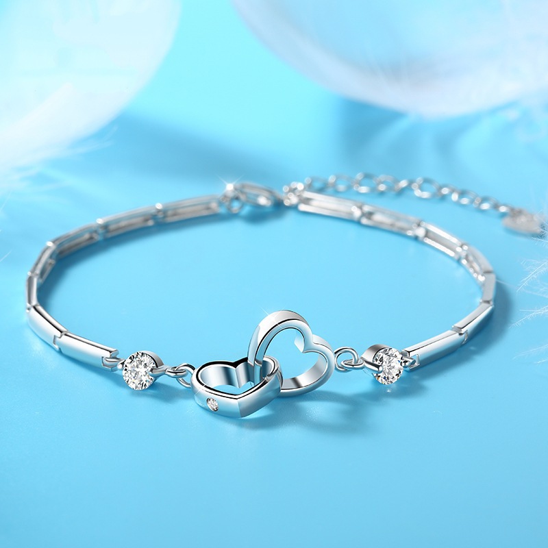 Elegant Charms 925 Sterling Silver Bracelets & Bangles for Women - Image 6