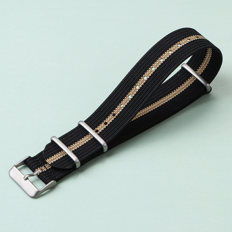 Sleek and Functional Nylon Woven Strap - Versatile Minimalist Design