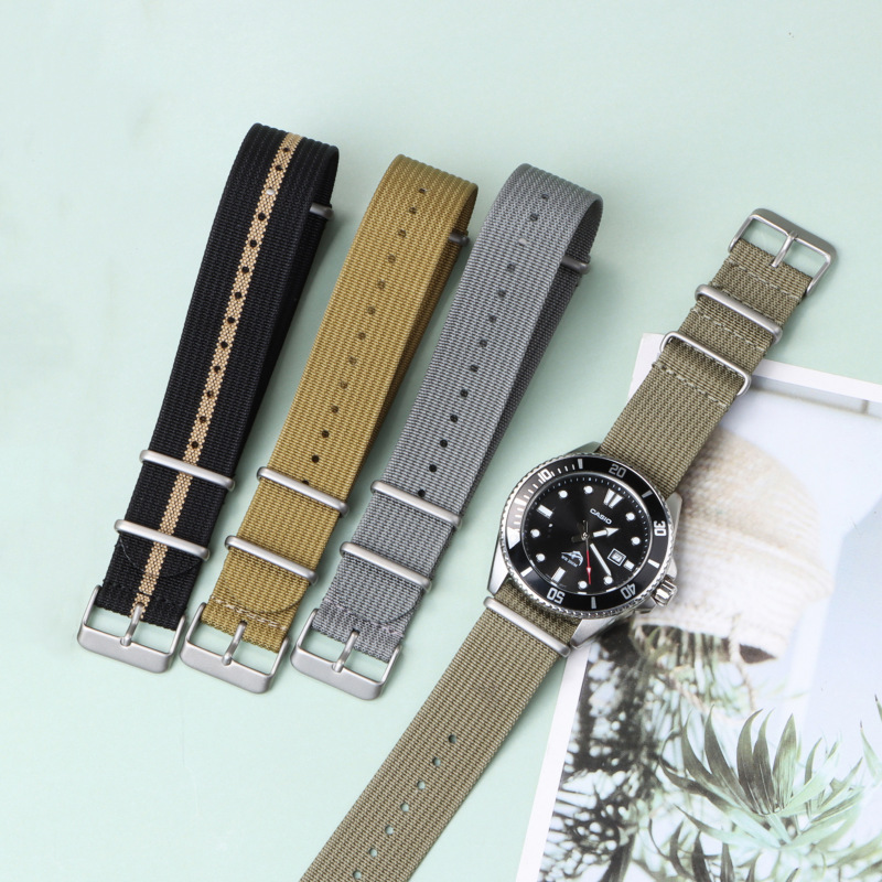 Sleek and Functional Nylon Woven Strap - Versatile Minimalist Design - Image 3