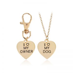 love My Owner | I love My Dog Pet Dog Bone Necklace - Perfect Gift for Dog Lovers