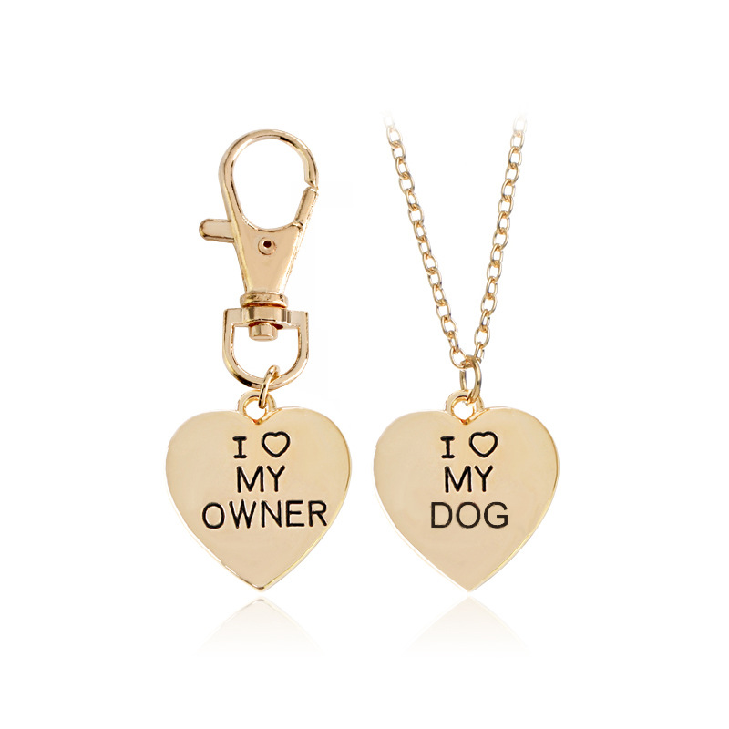 love My Owner | I love My Dog Pet Dog Bone Necklace - Perfect Gift for Dog Lovers