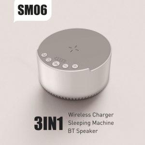 Smart White Noise 15W Wireless Charging Bluetooth Speaker for Relaxation