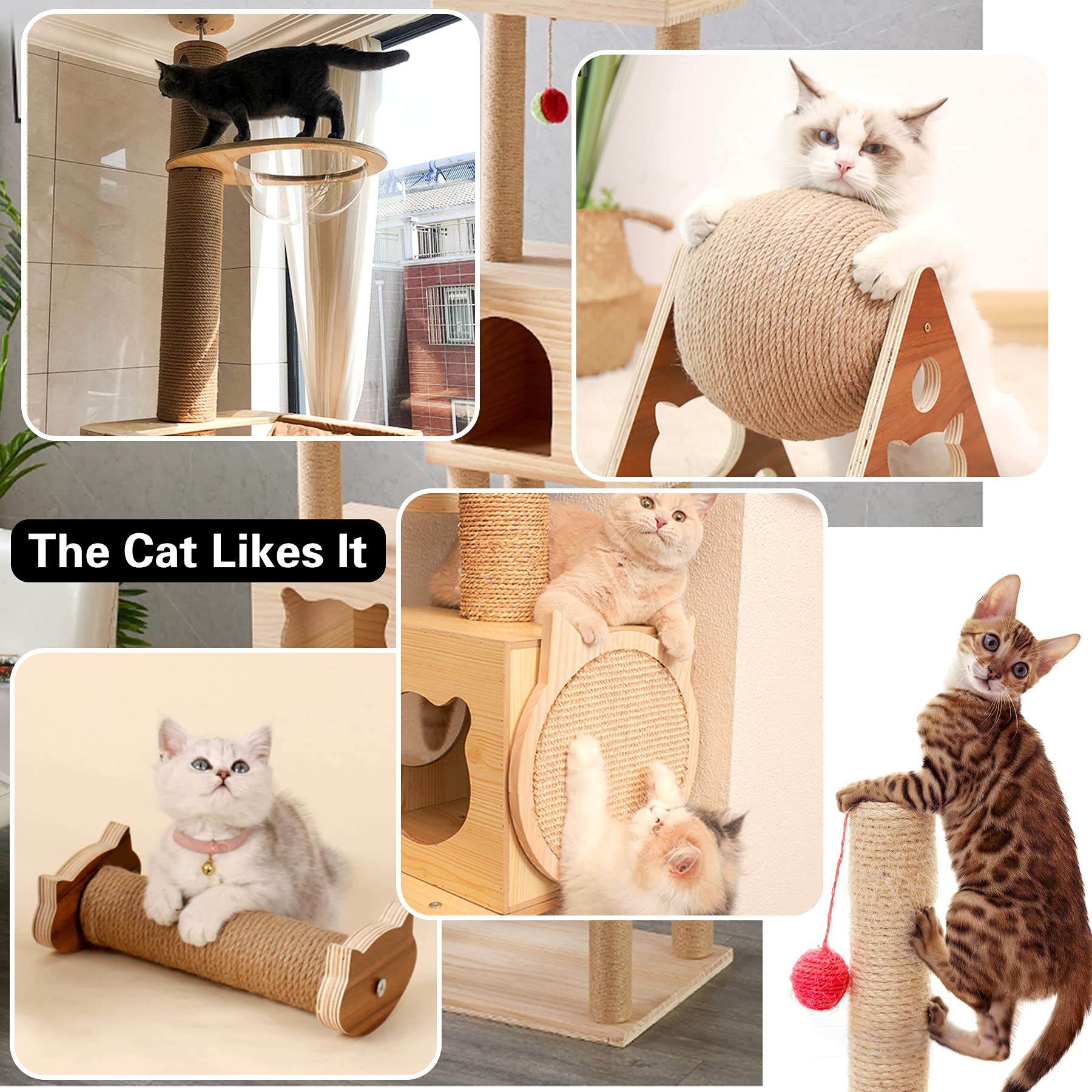 6 Mm 30 M Natural Sisal Rope for Cats – Perfect for DIY Scratching Posts, Cat Accessories & Household Use, Amazon Is Banned - Image 6