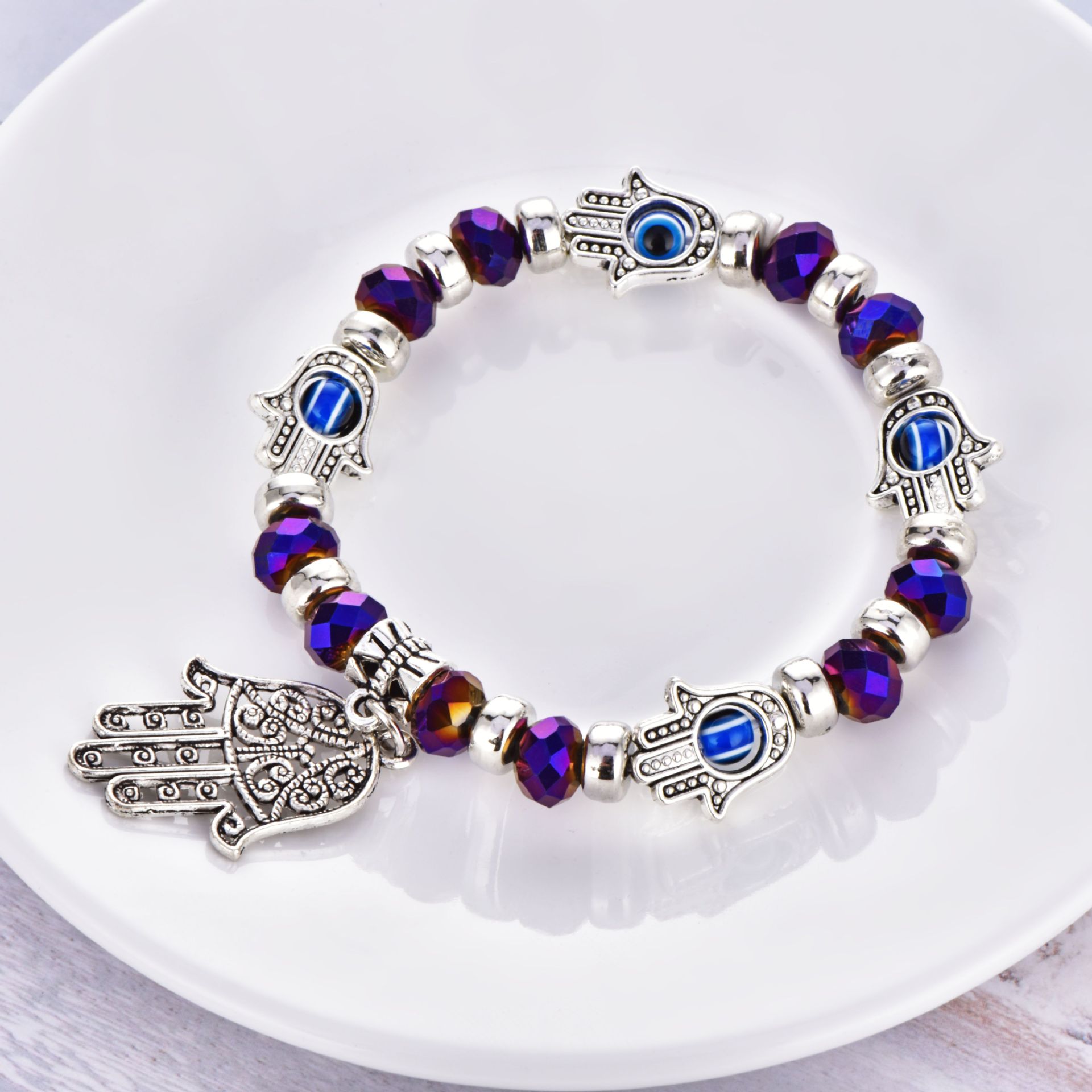 Devil's Eye Beaded Bracelet - Stylish Protection with Unique Charm - Image 3
