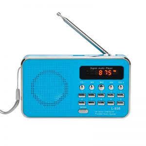 Portable Multi-Function Card Radio & MP3 Music Player with Small Speaker
