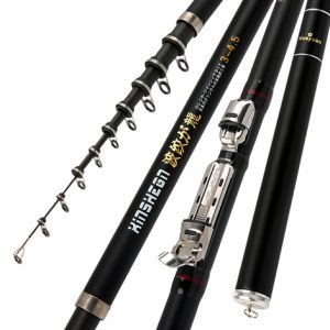 Longji Corrugated Fishing Rod - Rocky Light Hard Carbon Dual-Purpose Fishing Gear for Hand and Sea