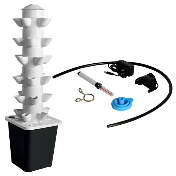 Enhanced Black Hydroponic Planting System for Thriving Indoor Gardening