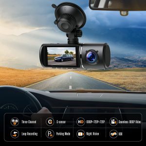 Three-Channel HD Driving Recorder for Enhanced Monitoring