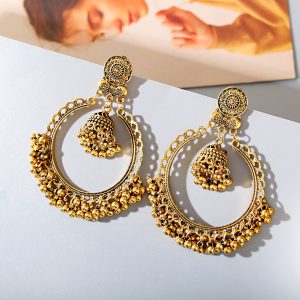 Bohemian Retro Ethnic Earrings - Bold Exaggerated Bell Design