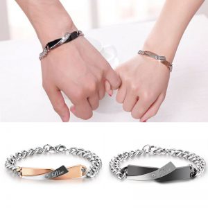 Couple Cross-Design Bracelet - Elegant Matching Accessories for Him and Her