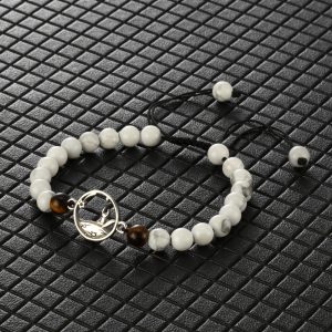 Couple Bracelet - Obsidian and Tigereye Beaded Design for Stylish Couples