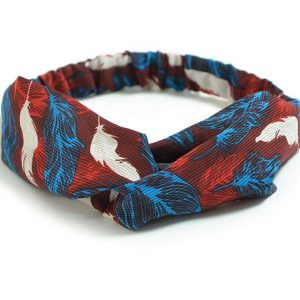 Vintage-Inspired Women's Printed Headband for Retro Style Enthusiasts