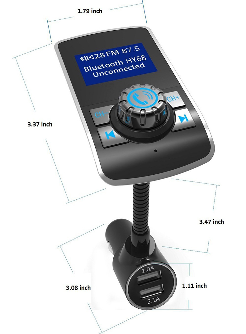 Car Bluetooth MP3 Player & FM Transmitter - Wireless Car Audio Solution - Image 3