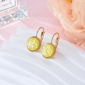 Trendy Sequin Rhinestone Earrings - Stylish Stainless Steel Jewelry for Women
