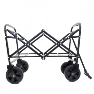 Minimeetall Heavy Duty Collapsible Beach Wagon Cart - Foldable Utility Cart for Camping, Grocery Shopping, Sports, Gardening, and Fishing - Supports 225lbs