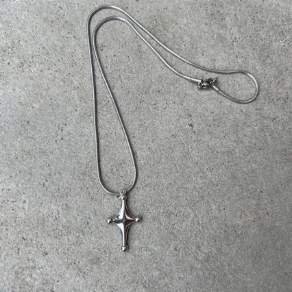 Dark Cross Star Love Titanium Steel Snake Bone Necklace - Unique and Stylish Jewelry - Image 2