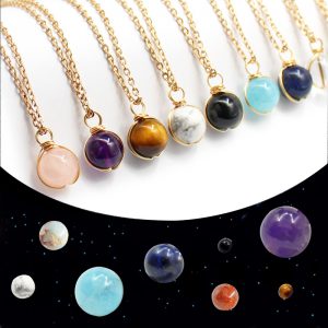 Natural Crystal Red Agate Winding Pendant Necklace - Stunning Glass Ball Jewelry Gift for Women