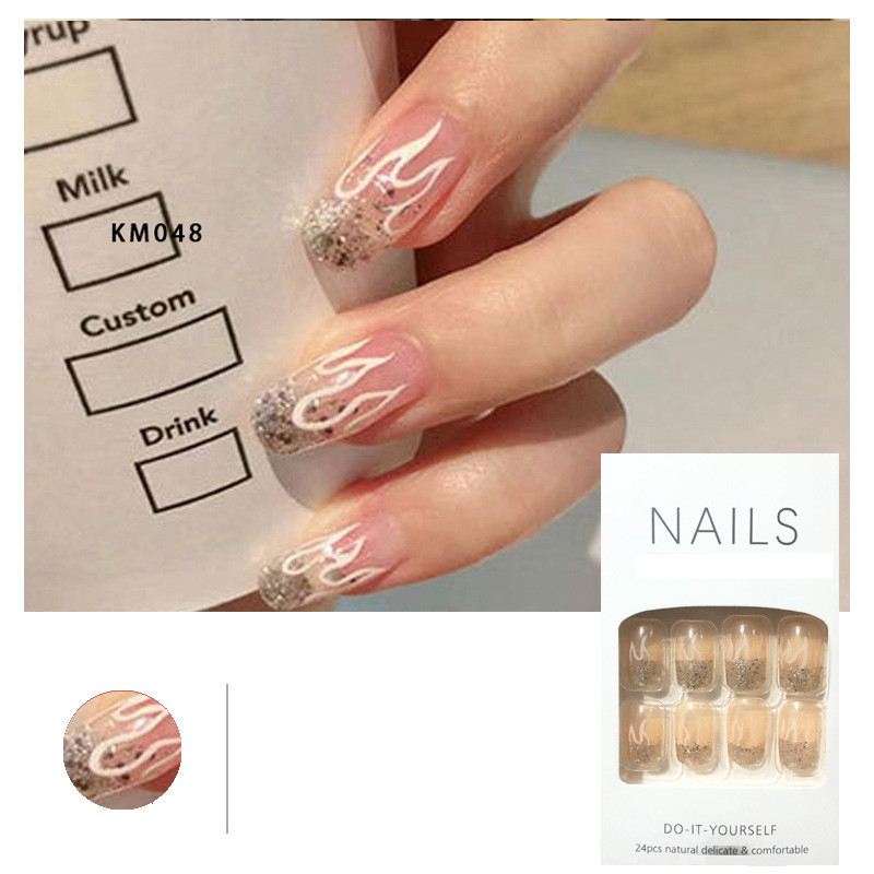 Stylish Fake Nail Patch Manicure - Ready-to-Use Finished Nail Tablets for Women - Image 3