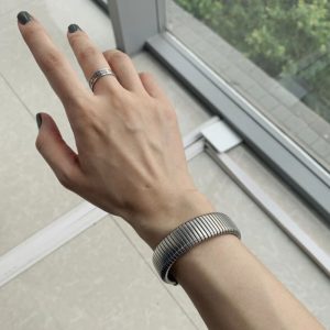 Stylish Handmade Street Hipster Titanium Steel Bracelet for Men and Women