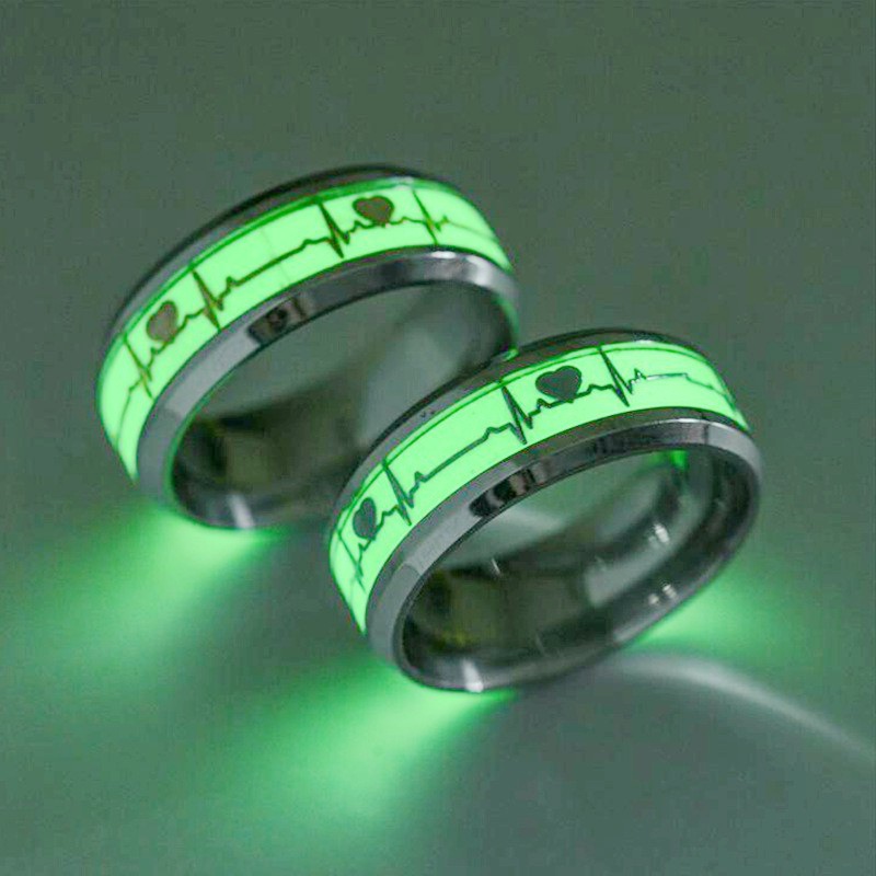 Heart-Shaped Luminous Rings for Lovers - Perfect Valentine's Day Gift Jewelry - Image 2