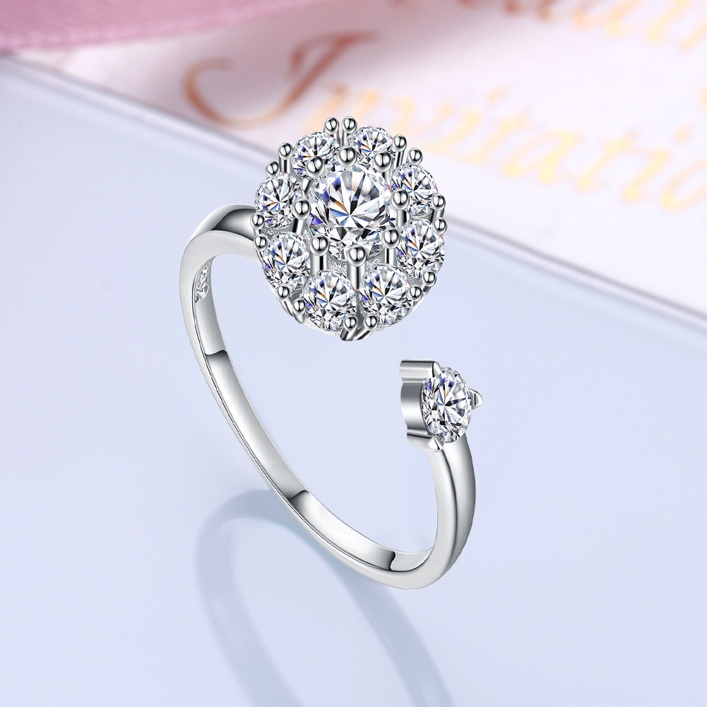 Trendy Yu Hao Jewelry: High-Speed Rotating Zircon Ring with Micro-Inlay - Image 10