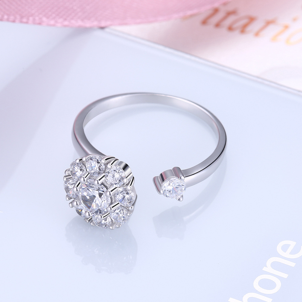 Trendy Yu Hao Jewelry: High-Speed Rotating Zircon Ring with Micro-Inlay - Image 12
