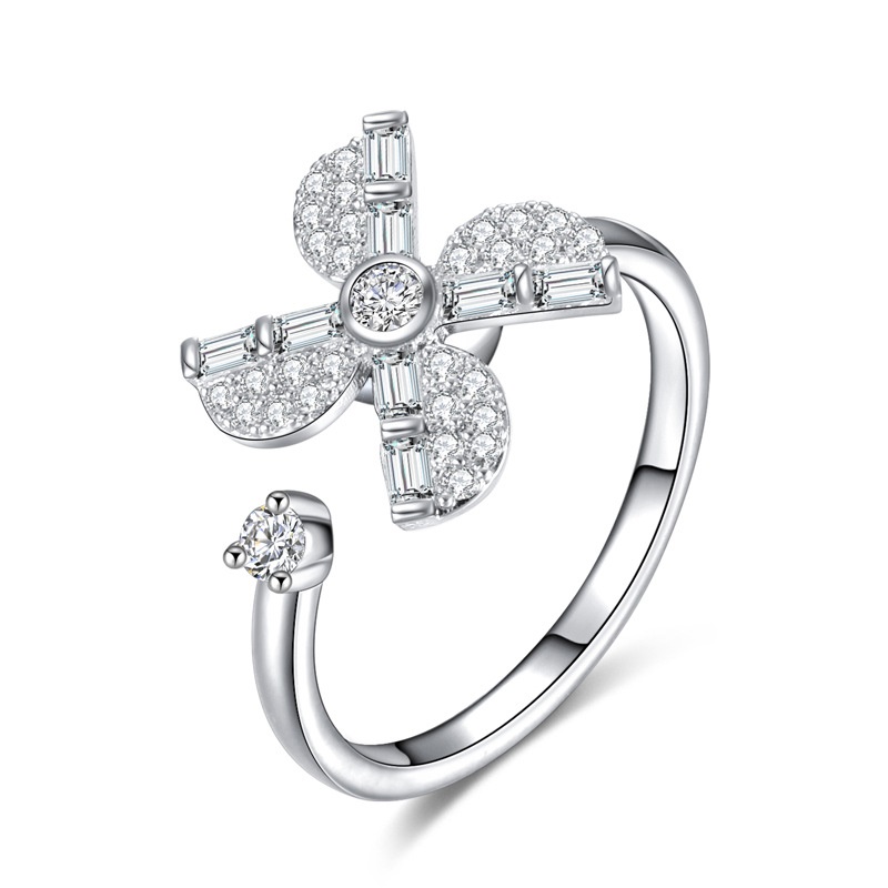 Trendy Yu Hao Jewelry: High-Speed Rotating Zircon Ring with Micro-Inlay - Image 14