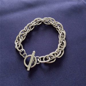 OT Buckle Titanium Steel & Stainless Steel Rough Hand Ring Chain - Durable & Stylish