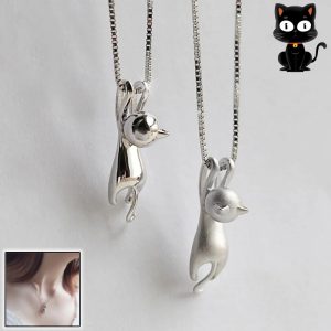 Cute Short Wild Clavicle Chain Cat Pendant Necklace for Women & Girls - Simple Fashion Jewelry Gifts
