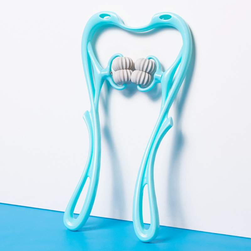 Multifunctional Six-Wheel Manual Neck Massager - Relieve Tension with Roller Massage Tool - Image 31