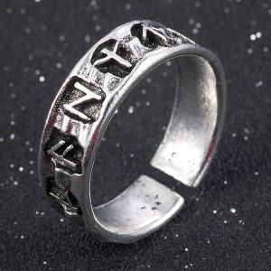 Stylish Geometric Symbol Adjustable Ring for Men