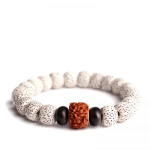 Bodhi Seed Root Single Circle Beaded Bracelet | Unique Bead Jewelry